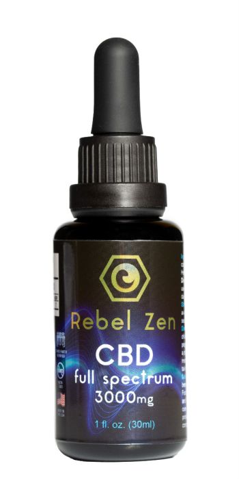 Rebel Zen CBD Full Spectrum 3000mg Tincture